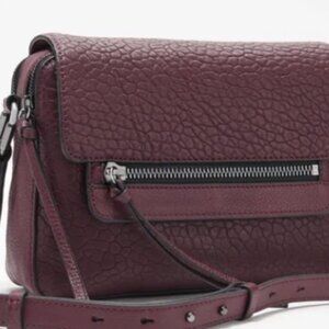 Vince Camuto Black Cherry Leather Crossbody